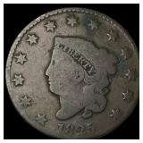 1825 Coronet Head Large Cent NICELY  CIRCULATED