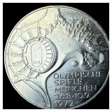1972-D Germany Silver 10 Mark