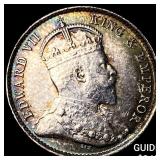 1902 Straits Settlements Silver 5 Cents