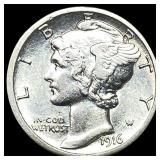 1916 Silver Mercury Dime UNCIRCULATED
