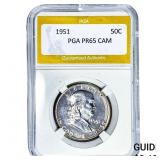 1951 Franklin Half Dollar PGA PR65 CAM