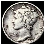 1920-D Silver Mercury Dime NEARLY UNCIRCULATED