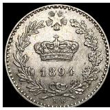 1894 KB Italy Copper Nickel 20 Centesimi