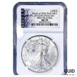 2012 Silver Eagle NGC MS70