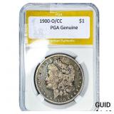 1900-O/CC Morgan Silver Dollar PGA Genuine