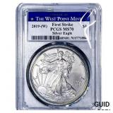 2019 Silver Eagle PCGS MS70