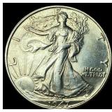 1947-S Silver Half Dollar GEM BU