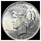 1924 Silver Peace Dollar UNCIRCULATED