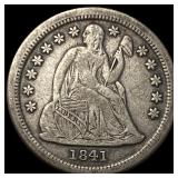 1841-O Silver Seated Liberty Dime NEARLY  UNCIRCU