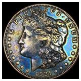 1921-D Silver Morgan Dollar NEARLY  UNCIRCULATED