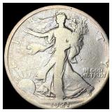 1921 Silver Walking Liberty Half Dollar  NICELY C