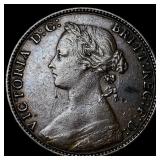 1874H Great Britain Bronze 1/2 Penny