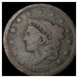 1838 Coronet Head Large Cent NICELY  CIRCULATED