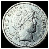 1903-O Silver Barber Dime CHOICE AU