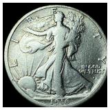 1916-S Silver Walking Liberty Half Dollar NEARLY U