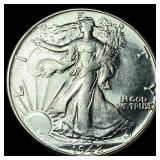 1942 Silver Half Dollar (Walking Liberty) UNCIRCUL