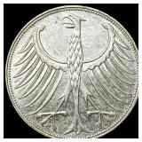 1969G Germany Silver 5 Mark