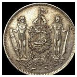 1941-H British North Borneo Copper Nickel 5 Cents