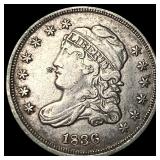 1836 Silver Capped Bust Half Dime NEARLY  UNCIRCU