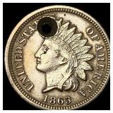 1863 Indian Head Cent NICELY CIRCULATED
