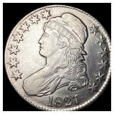 1827 Capped Bust Half Dollar CLOSELY  UNCIRCULATE
