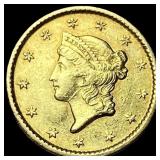 1851 Gold $1 Type 1 Liberty Head CLOSELY UNCIRCULA