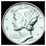 1945-S Silver Mercury Dime UNCIRCULATED