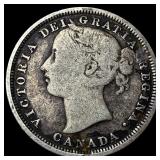 1858 Canada Silver 20 Cents