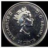 2000 Canada Nickel 25 Cents-Freedom Proof Like
