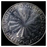 1972D West Germany Silver 10 Mark