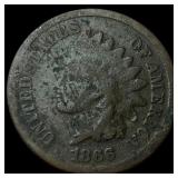 1866 Indian Head Cent NICELY CIRCULATED