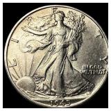 1945-D Silver Half Dollar CLOSELY UNCIRCULATED