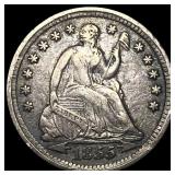 1855 Arrows Seated Liberty Half Dime NEARLY UNCIRC