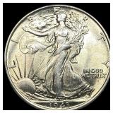 1943 Walking Liberty Half Dollar GEM BU