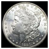 1881-S Silver Morgan Dollar CHOICE BU