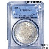 1884-O Morgan Silver Dollar PCGS MS62