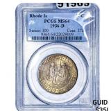 1936-D Rhode Island Half Dollar PCGS MS64