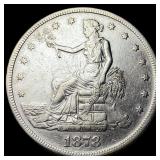1878-S Silver Trade Dollar NEARLY UNCIRCULATED