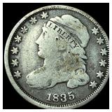 1835 Capped Bust Dime NICELY CIRCULATED