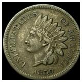 1859 Copper-Nickel Indian Head Cent NEARLY UNCIRCU