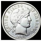 1901 Silver Barber Dime UNCIRCULATED