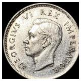 1941 British South Africa Silver 1 Shilling
