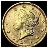 1852 Gold $1 Liberty Head Type 1 HIGH GRADE