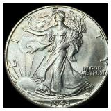 1945-D Silver Walking Liberty Half Dollar CHOICE B