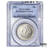 1951 Washington Carver Half Dollar PCGS MS64