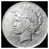 1927 Peace Silver Dollar NEARLY UNCIRCULATED