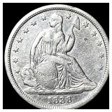 1838 Seated Liberty Dime CLOSELY UNCIRCULATED