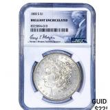 1880-S Morgan Silver Dollar NGC BU