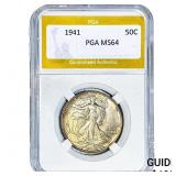 1941 Walking Liberty Half Dollar PGA MS64