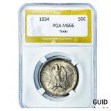 1934 Texas Half Dollar PGA MS66